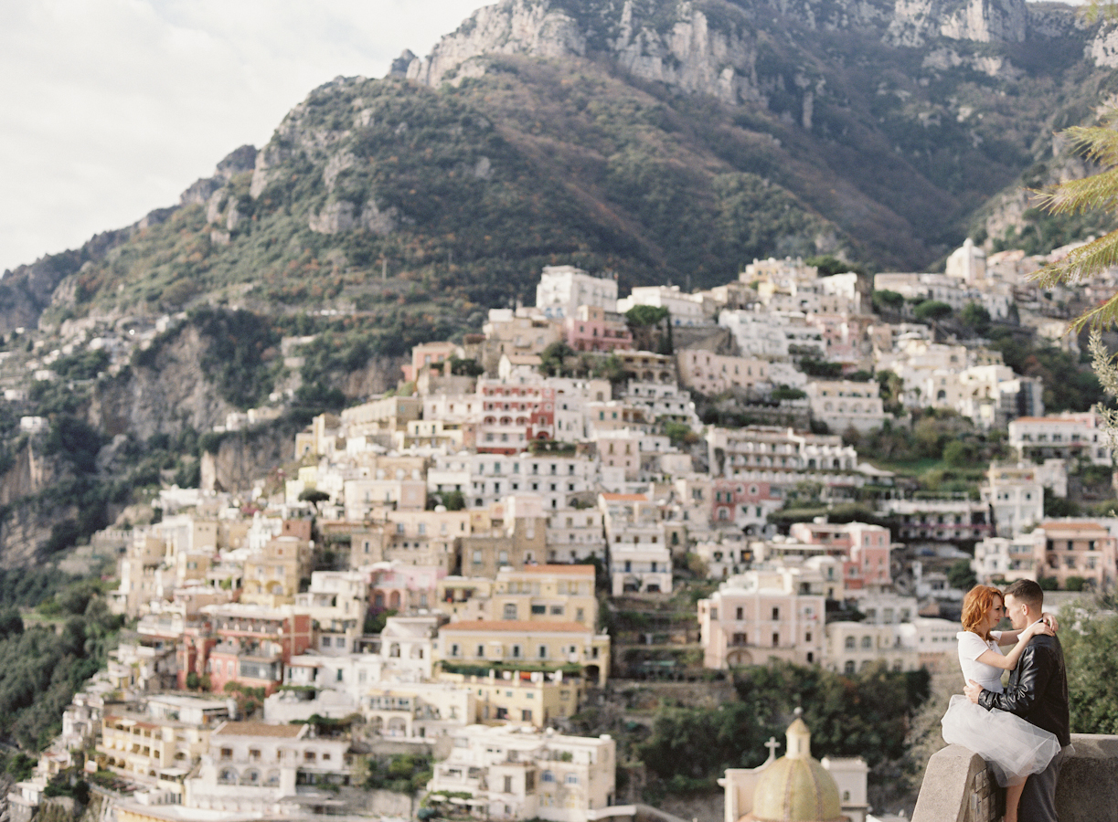 Positano Italy Amalfi Coast Engagement